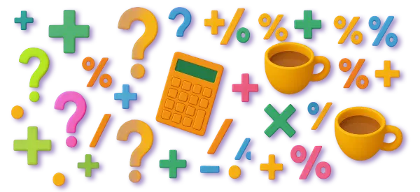 Math icons pattern